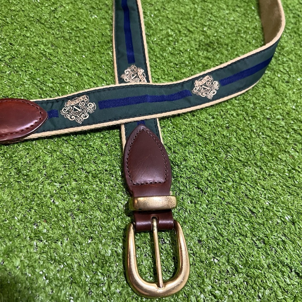 Vintage 1980s Sailing Golf Belt SZ 42 Yacht Wear Nautical Preppy USA Made